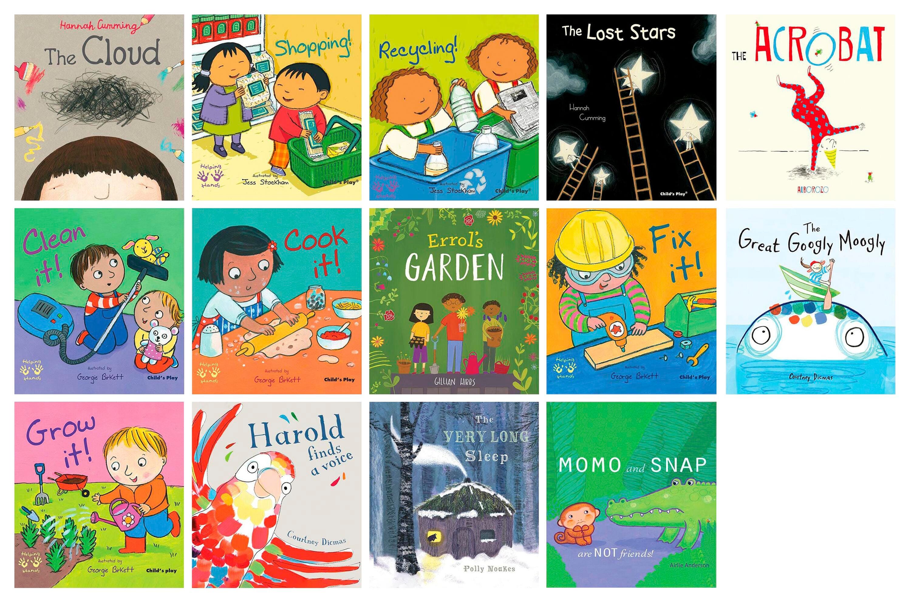 Child's Play Never Give Up Books, Ages 2 to 5, Set of 14 2023485